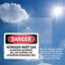 Signmission Nitrogen Inert Gas Equipment Danger Sign, Plastic, 10in W x 7in L, 2PK OS-2PACK-DS-P-710-L-1907 - alternate 6